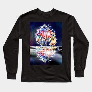 Colorful Tree in the Night Long Sleeve T-Shirt